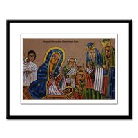 Ethiopian Christmas Day Large Framed Print